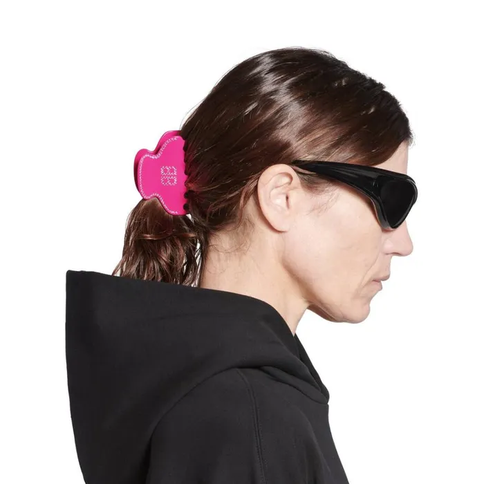 Women Hair Accessories Balenciaga Holli Bb Hair Grip In Pink
