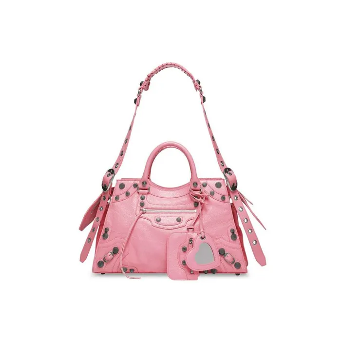 Women Handbags Balenciaga Neo Cagole City Handbag In Pink