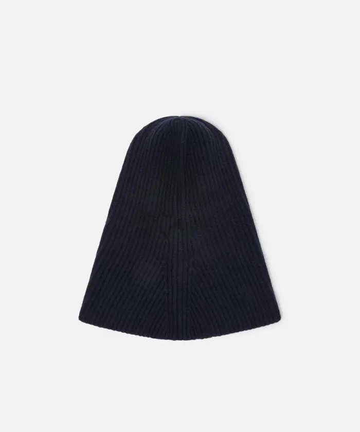 Women Hats Pinko Ribbed Cashmereblend Balaclava Dark Navy Blue Women Hats Pinko Ribbed Cashmereblend Balaclava Dark Navy Blue