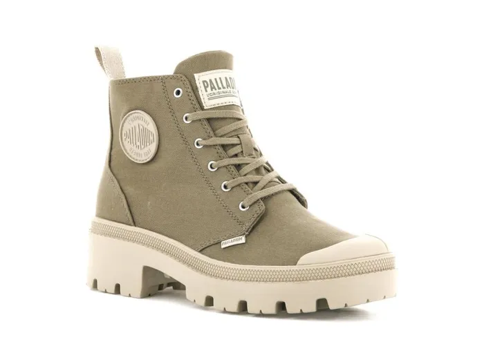 Women Heel Boots PALLADIUM PALLABASE TWILL Butternut Women Heel Boots PALLADIUM PALLABASE TWILL Butternut