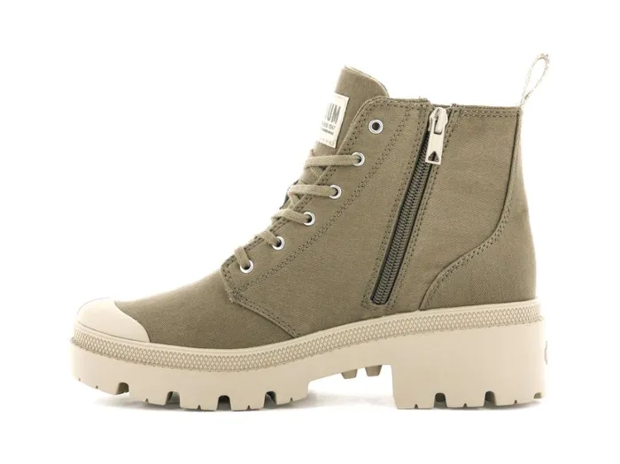 Women Heel Boots PALLADIUM PALLABASE TWILL Butternut Women Heel Boots PALLADIUM PALLABASE TWILL Butternut