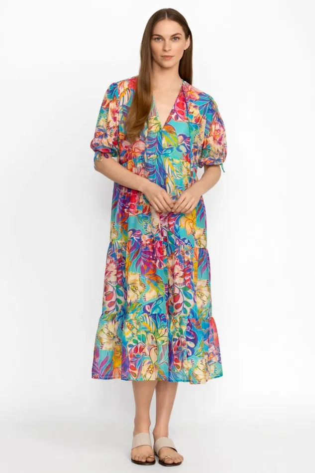 Women HELENA TIERED MAXI DRESS Helena Johnny Was Swim and Resort
