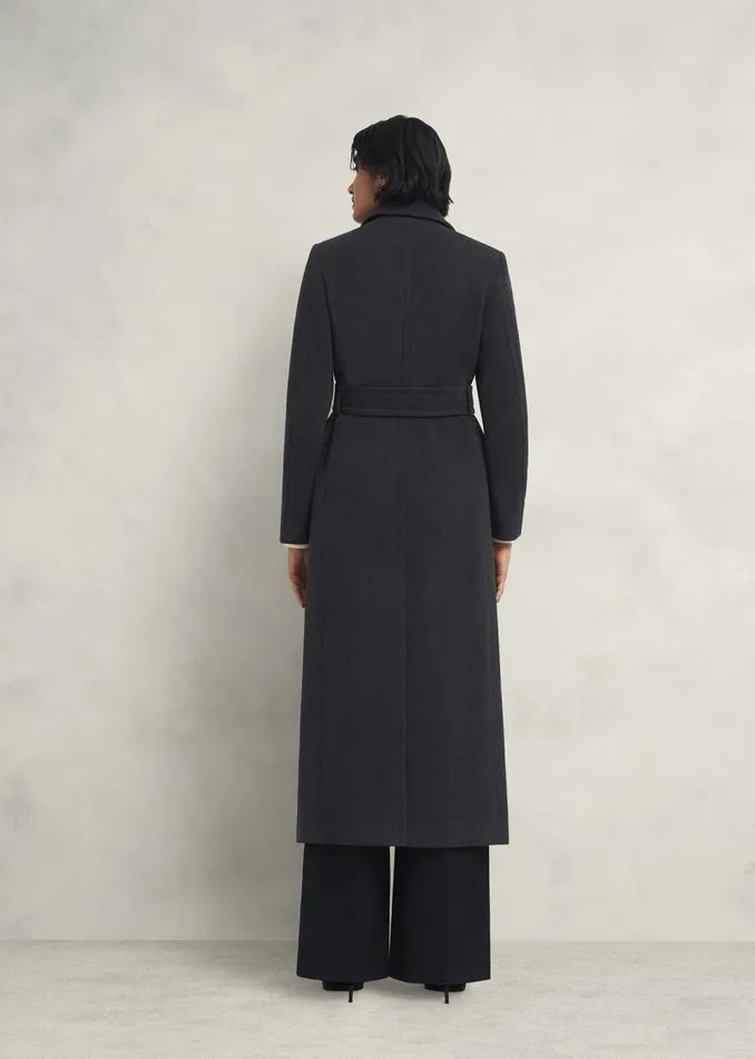 Women HOBBS Coats and Jackets Clarendon Wool Blend Coat Charcoal