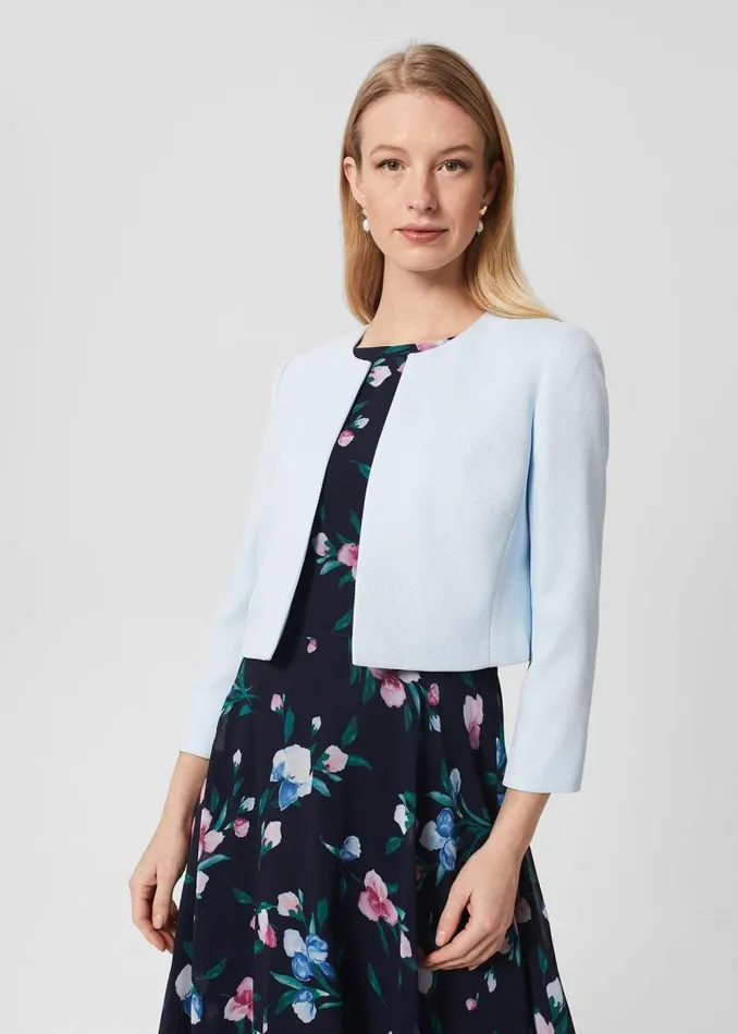 Women HOBBS Coats and Jackets Elize Jacket Pale Blue