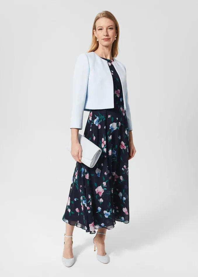 Women HOBBS Coats and Jackets Elize Jacket Pale Blue
