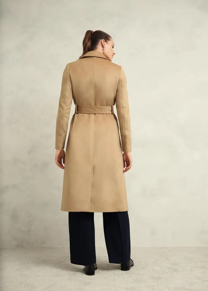 Women HOBBS Coats and Jackets Petite Livia Wool Coat Hobbs Camel