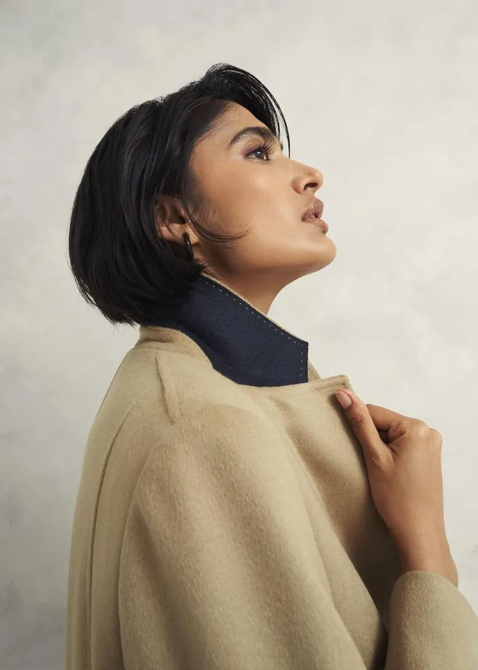 Women HOBBS Coats and Jackets Richmond Wool Coat Camel