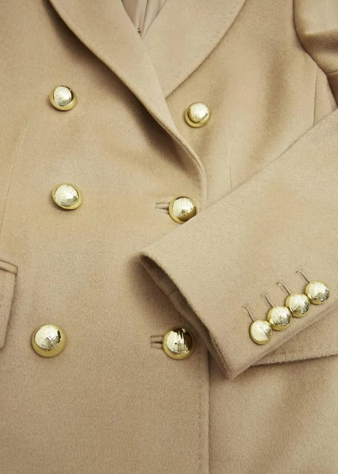 Women HOBBS Coats and Jackets Richmond Wool Coat Camel