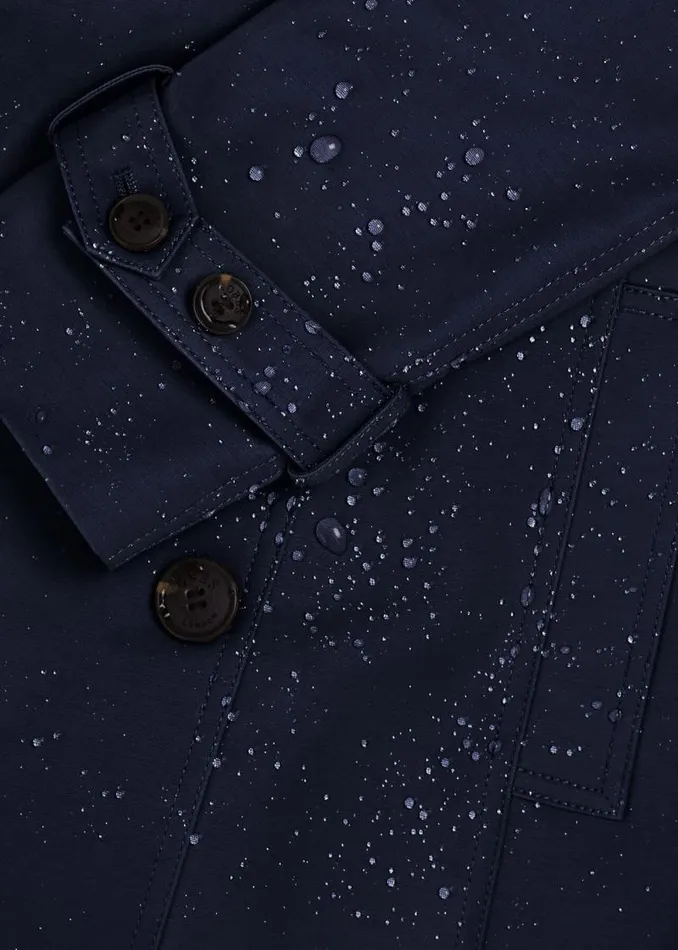 Women HOBBS Coats and Jackets Saskia Shower Resistant Trench Coat Navy