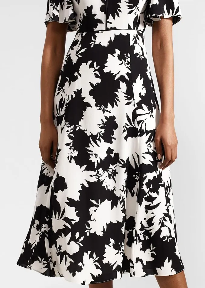 Women HOBBS Dresses and Jumpsuits Alva Dress Ivory Black