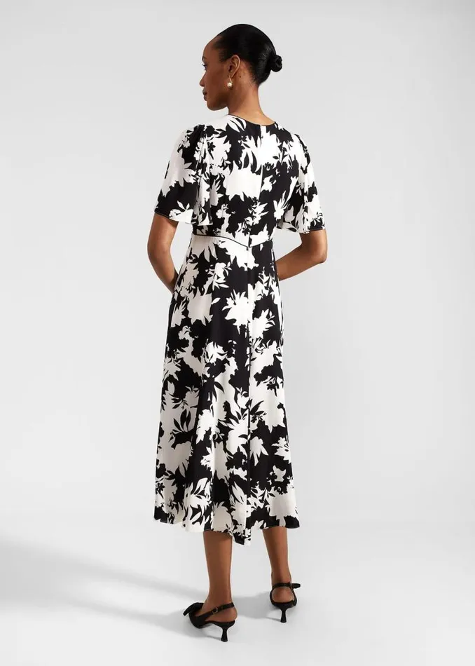 Women HOBBS Dresses and Jumpsuits Alva Dress Ivory Black