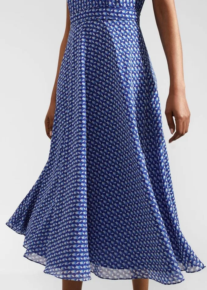 Women HOBBS Dresses and Jumpsuits Hailey Midi Dress Blue Multi