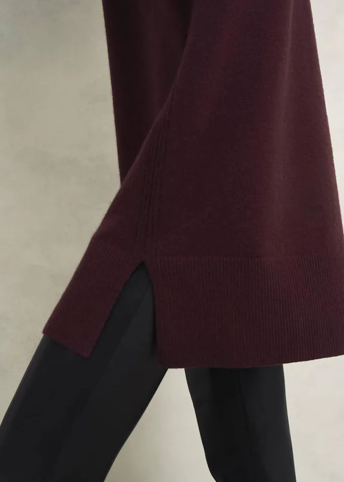 Women HOBBS Dresses and Jumpsuits Hartsfirth Knitted Dress With Cashmere Cocoa Brown