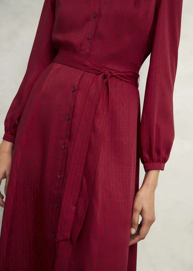 Women HOBBS Dresses and Jumpsuits Yvonne Shirt Dress Red Multi