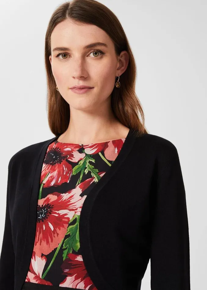 Women HOBBS Jumpers and Cardigans Carrie Bolero Black