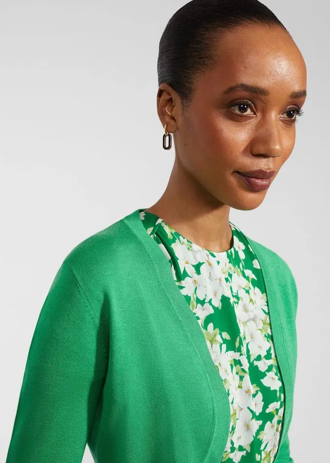 Women HOBBS Jumpers and Cardigans Carrie Bolero Cilantro Green