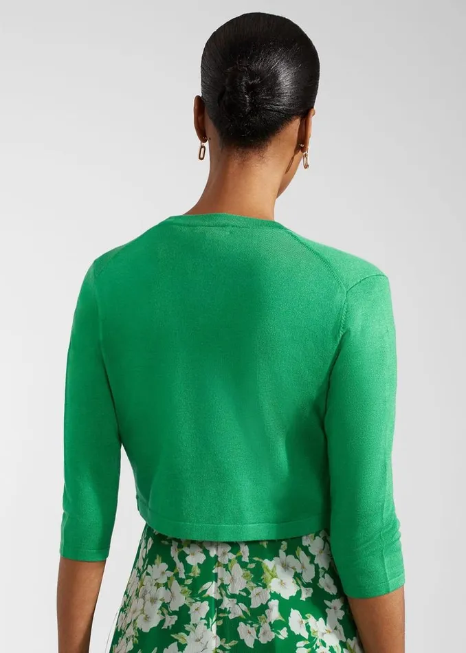 Women HOBBS Jumpers and Cardigans Carrie Bolero Cilantro Green