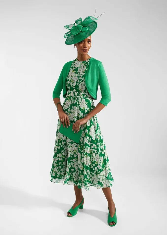 Women HOBBS Jumpers and Cardigans Carrie Bolero Cilantro Green