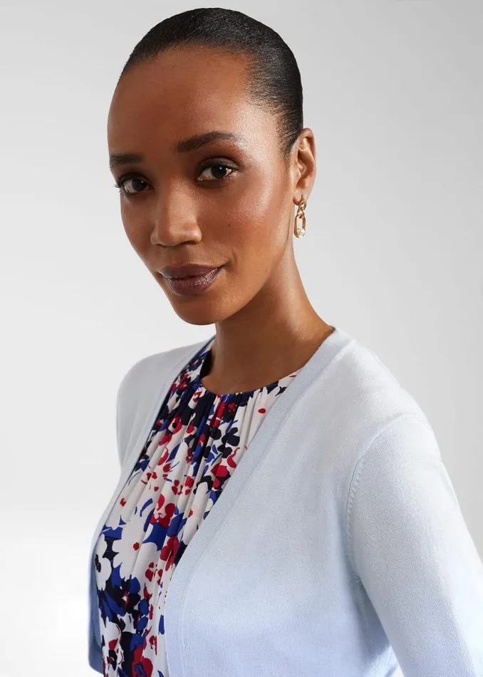 Women HOBBS Jumpers and Cardigans Carrie Bolero Pale Blue