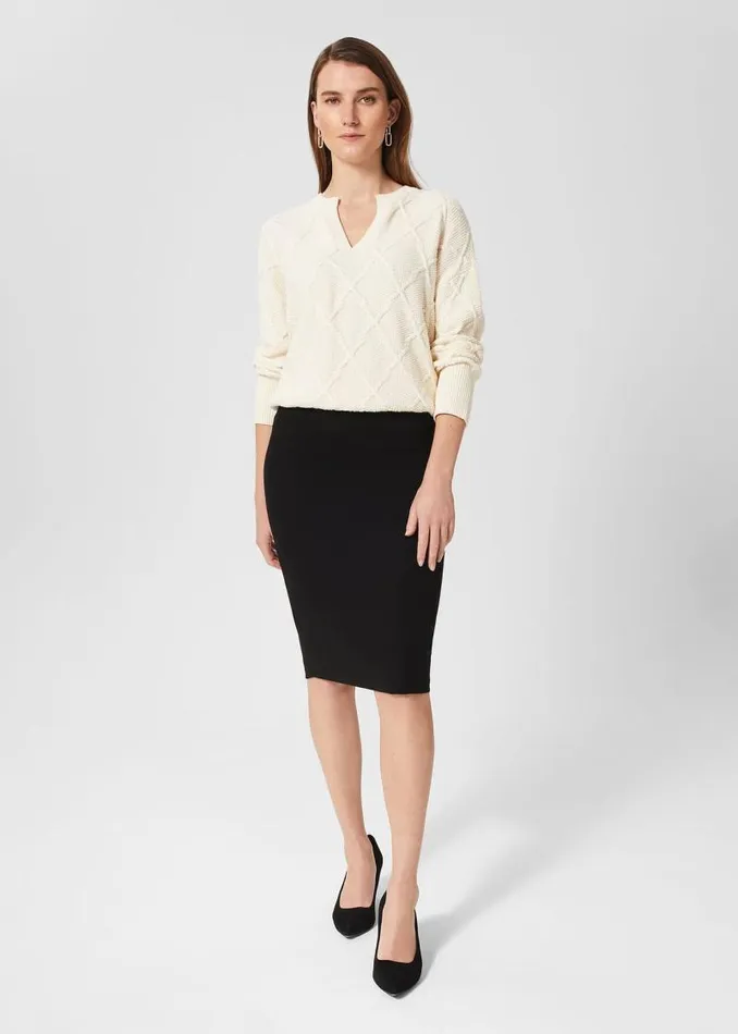 Women HOBBS Skirts Petite Mel Skirt Black
