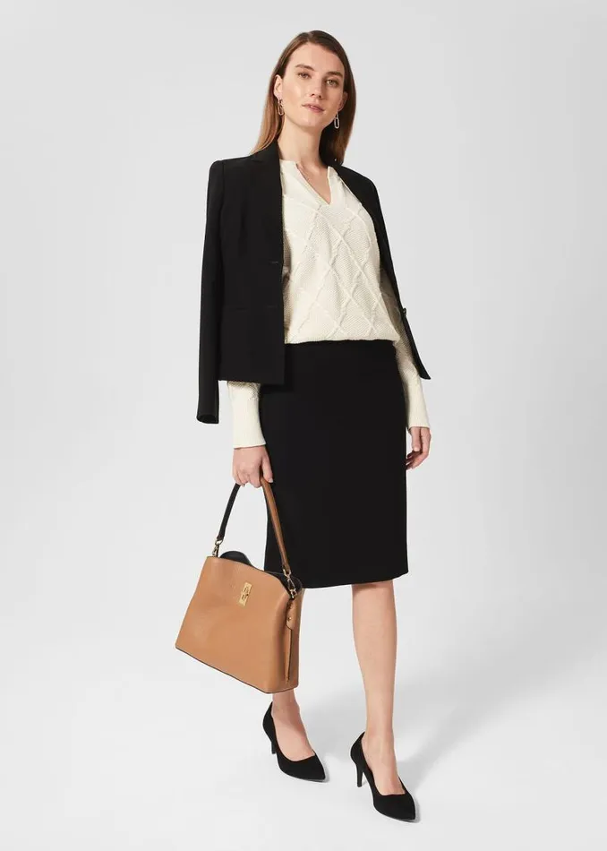 Women HOBBS Skirts Petite Mel Skirt Black