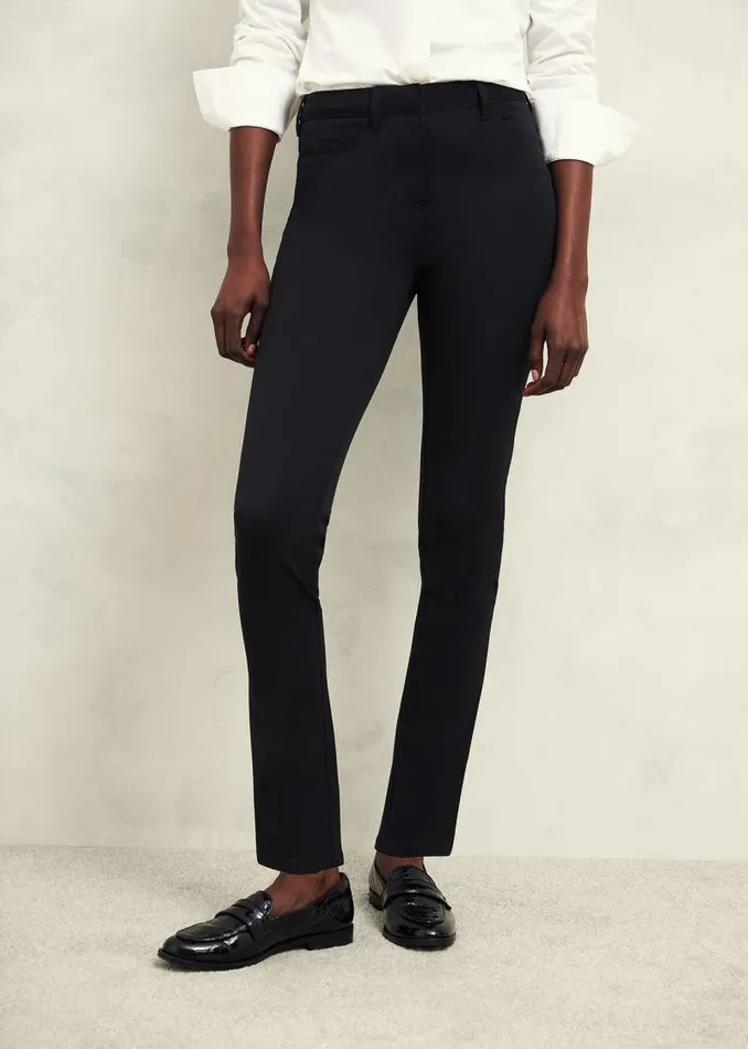 Women HOBBS Trousers Amanda Skinny Jeans Black