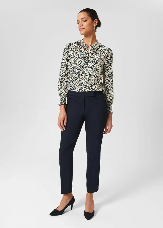 Women HOBBS Trousers Annie Trousers Navy