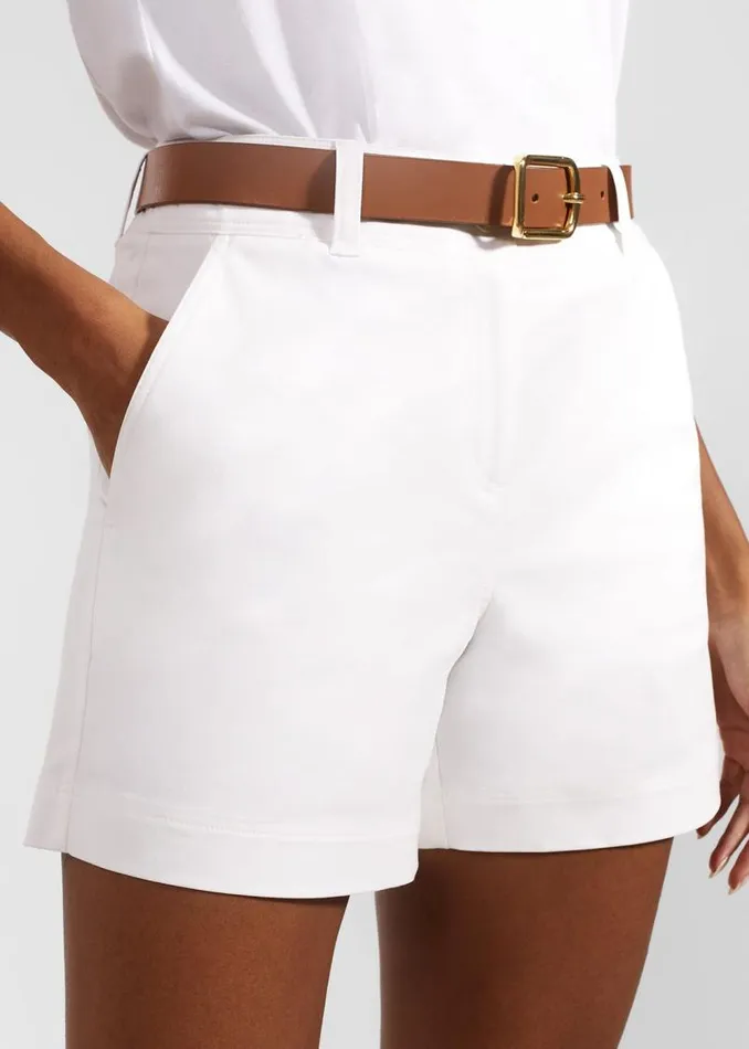 Women HOBBS Trousers Carla Shorts White