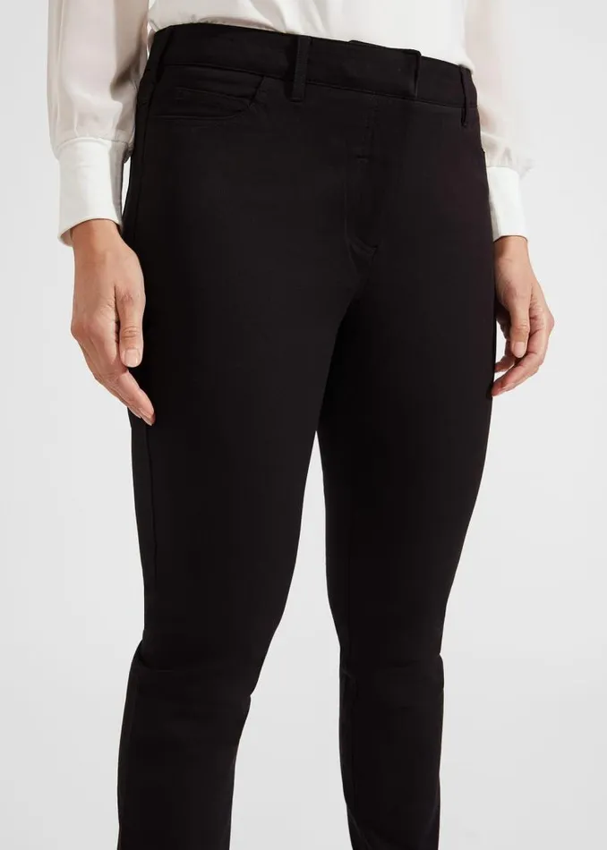 Women HOBBS Trousers Petite Amanda Skinny Jeans Black