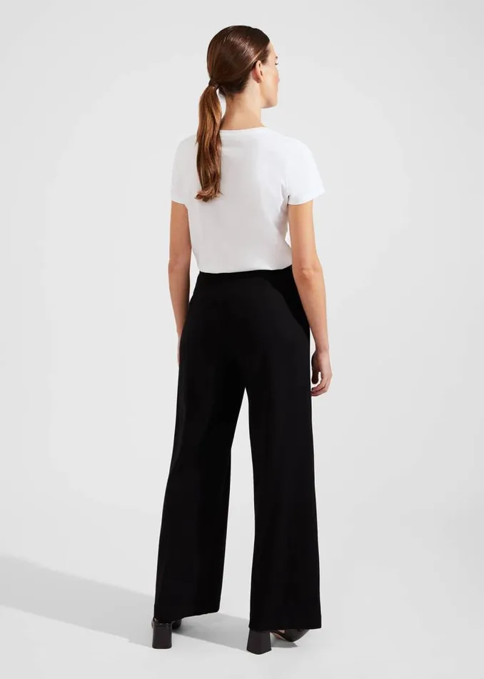 Women HOBBS Trousers Petite Prim Trousers Black