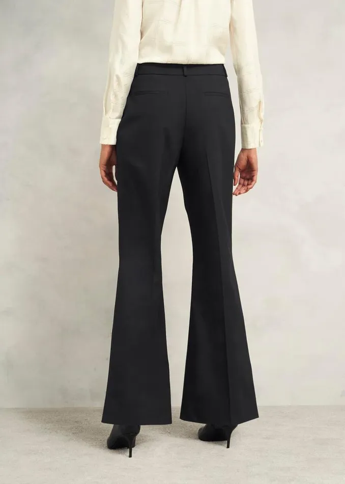 Women HOBBS Trousers Sinclair Trouser With Wool Black