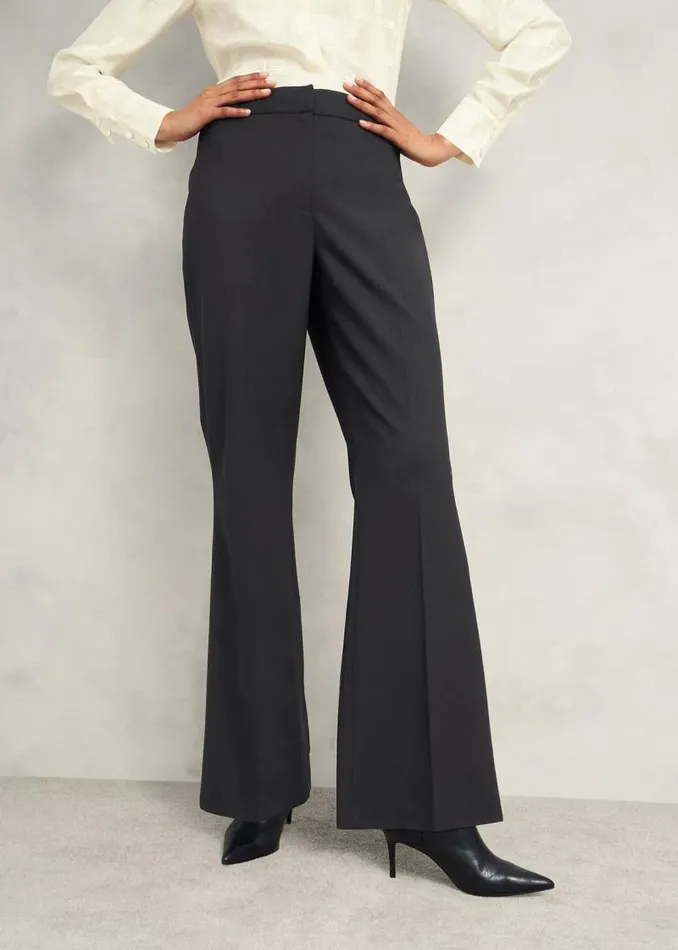 Women HOBBS Trousers Sinclair Trouser With Wool Black