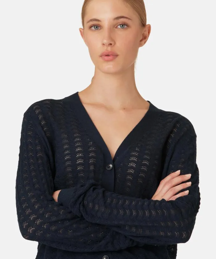 Women Ilse Jacobsen Cardigan 8211 Dark Indigo
