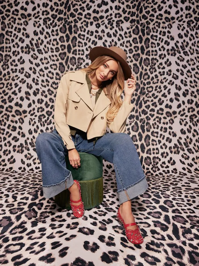 Women Jackets Blazers and Kimonos Jessica Simpson Trench Bomber Jacket In Khaki Women Jackets Blazers and Kimonos Jessica Simpson Trench Bomber Jacket In Khaki