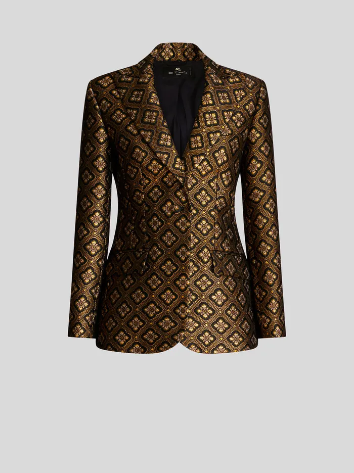 Women Jacquard Jacket With Medallions Etro Jackets
