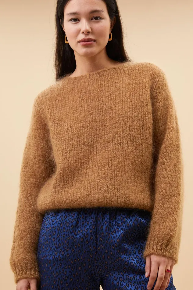 Women James Pullover Camel Bybar Pullovers