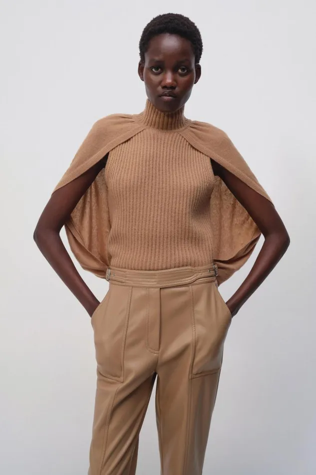 Women Jeannie Top Camel Jonathan Simkhai Knitwear