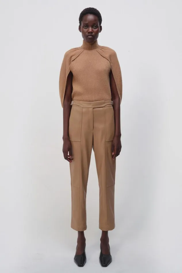 Women Jeannie Top Camel Jonathan Simkhai Knitwear