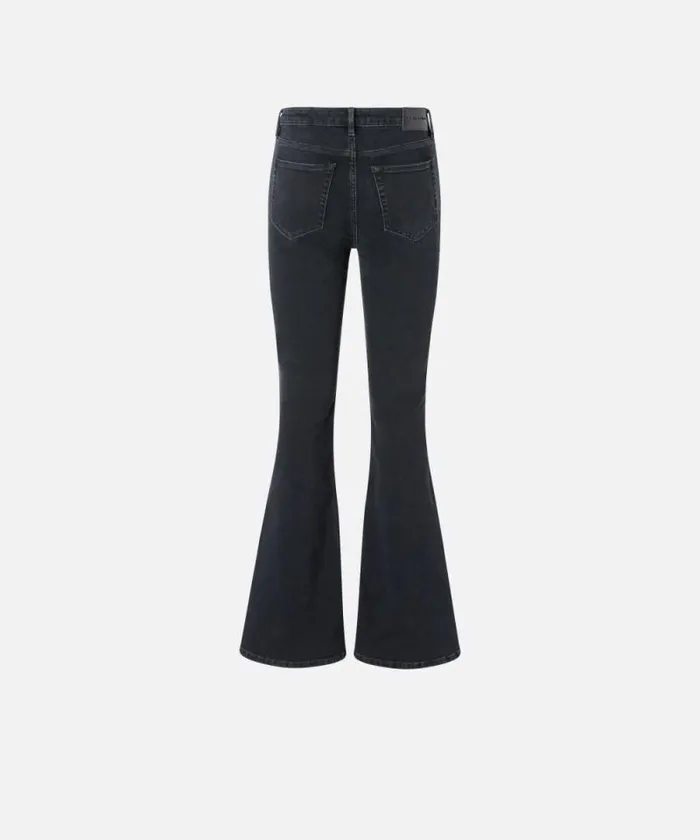 Women Jeans Pinko Flared Black Denim Jeans Limo Black Women Jeans Pinko Flared Black Denim Jeans Limo Black