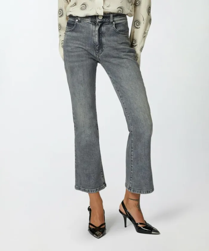 Women Jeans Pinko Vintage Grey Bootcut Jeans Vintage Grey Wash
