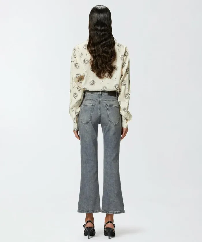 Women Jeans Pinko Vintage Grey Bootcut Jeans Vintage Grey Wash