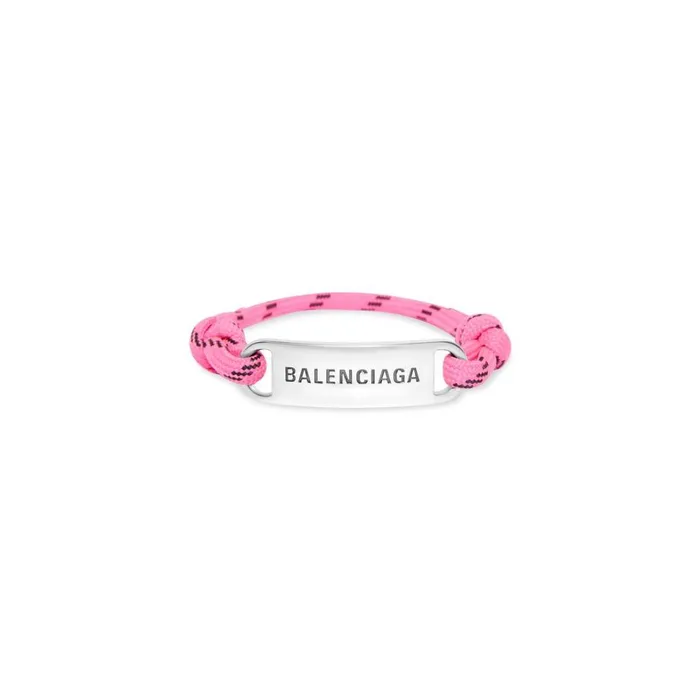 Women Jewellery Balenciaga Plate Bracelet In Fluo Pink