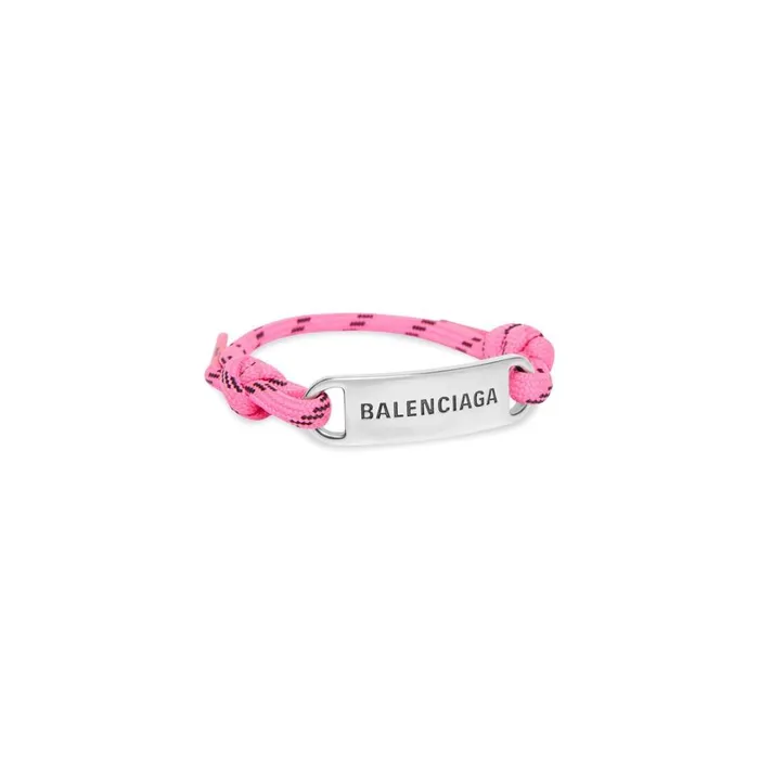 Women Jewellery Balenciaga Plate Bracelet In Fluo Pink