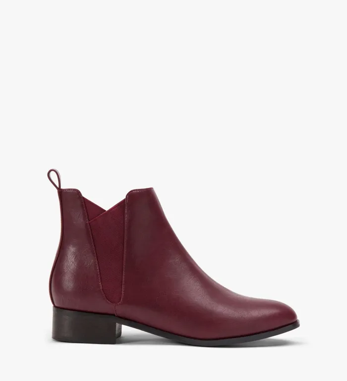 Women Joliete Vegan Flat Boots Cerise Matt and Nat Boots