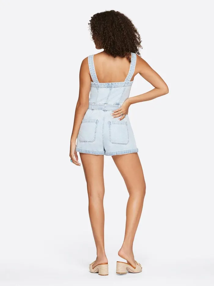 Women Jumpsuits and Rompers Jessica Simpson Cargo Belted Romper In Rejoice