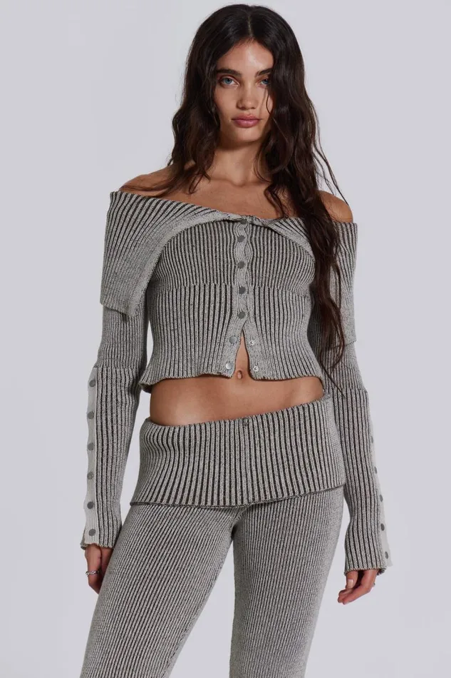 Women Kensu Off The Shoulder Knit Top Jaded London CoOrds