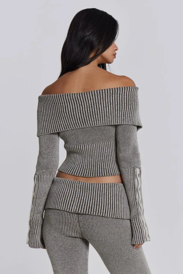 Women Kensu Off The Shoulder Knit Top Jaded London CoOrds
