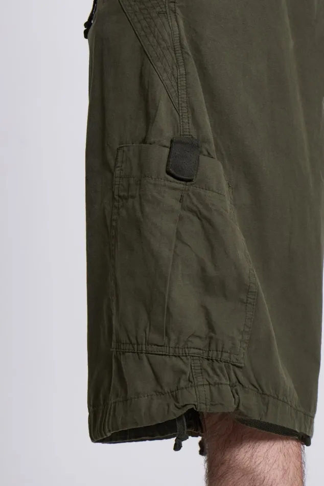 Women Khaki Oversized Cargo Shorts Jaded London Shorts and Jorts
