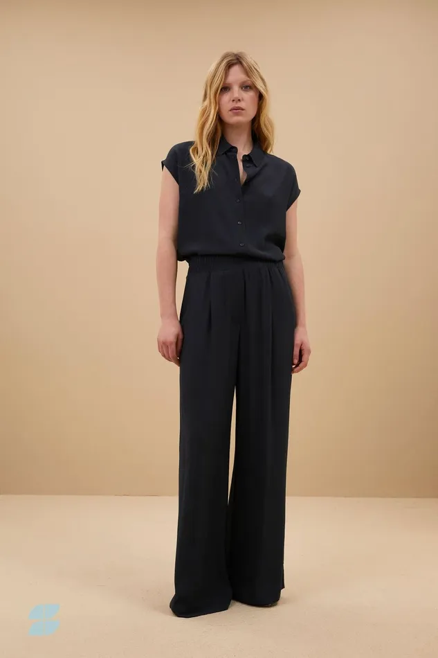 Women Kiek Viscose Top Graphite Bybar Blouses