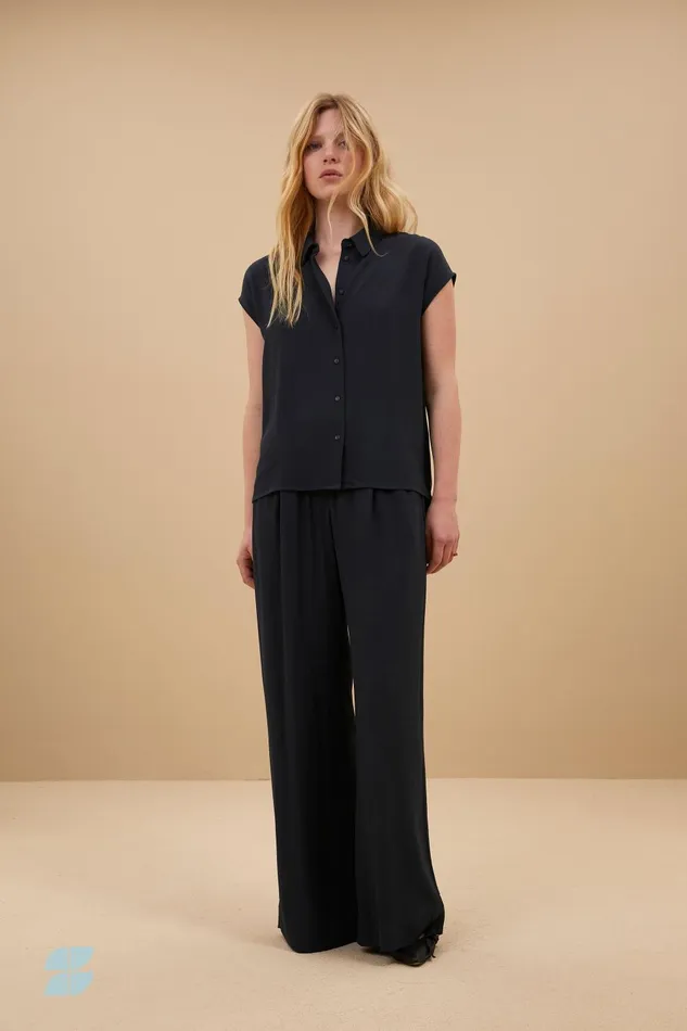 Women Kiek Viscose Top Graphite Bybar Blouses Women Kiek Viscose Top Graphite Bybar Blouses